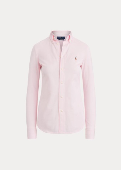 Camisa Oxford Polo Ralph Lauren Mujer Rosas - Knit Cotton - NCXVY7918